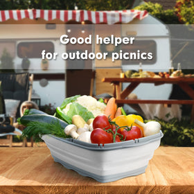 hinnger rv and camping essential combining cutting, washing, and storage.