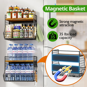 HIPLIYS fridge bin for fruits and vegetables keeps produce organized and reachable.