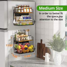 HIPLIYS open-shelf pantry organizer provides quick visibility and clutter-free storage.