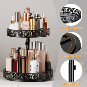 HISKIWUU durable metal spice rack organizer on a shelf