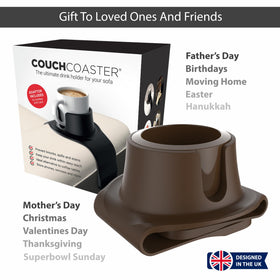 HIT PRODUCTS CouchCoaster BPA-free silicone base reduces wobble on soft seating