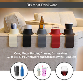 HIT PRODUCTS CouchCoaster fits wide sofa arms up to 5.5 inches.