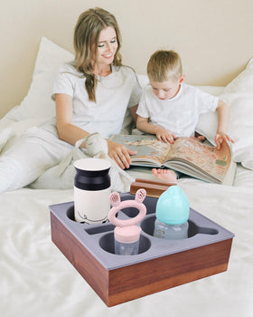 Hitseon couch tray's 360° bracket enables flexible viewing angles.