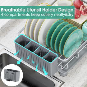 Hiviweer drainboard with X-groove drainage channels water to the sink.