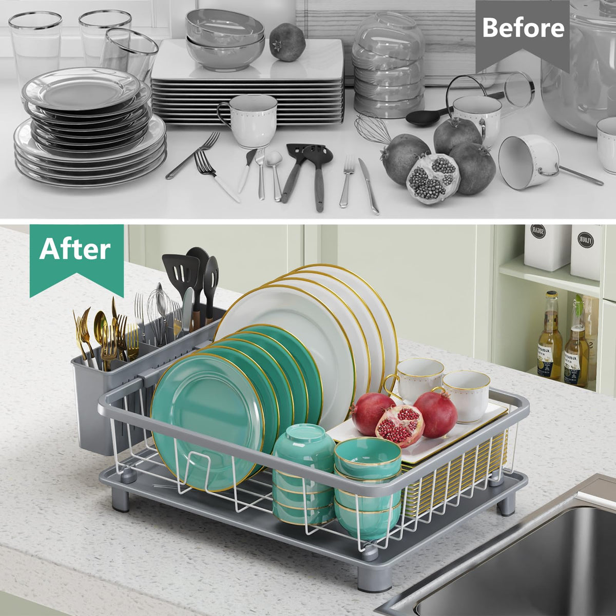 Hiviweer elevated feet keep the tray dry for better airflow.