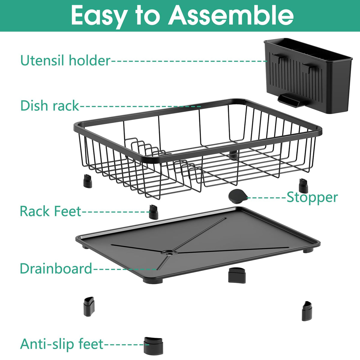Hiviweer removable utensil holder shows customizable cutlery organization.