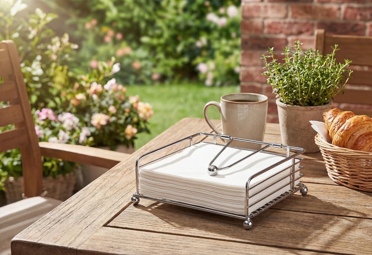 hiwafifi square napkin dispenser works indoors or outdoors