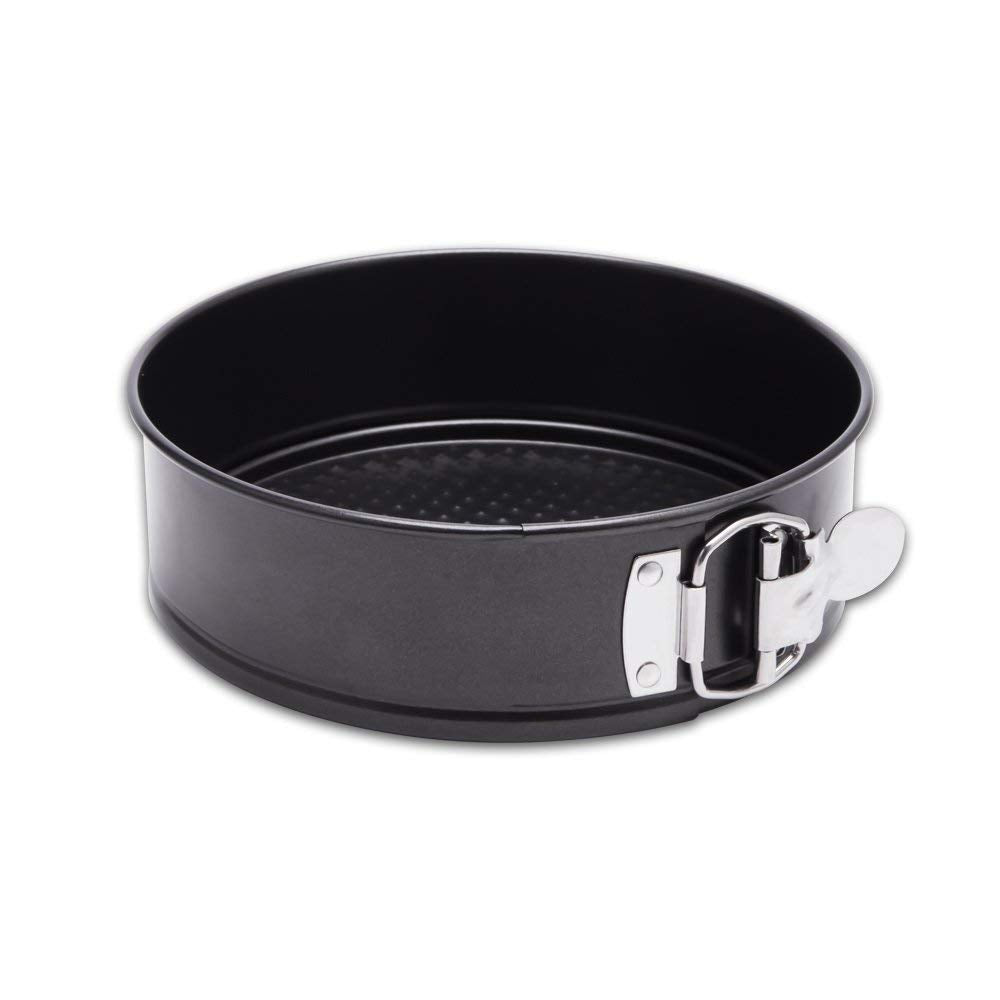 Hiware 10-inch springform pan with removable bottom for easy cheesecake release.