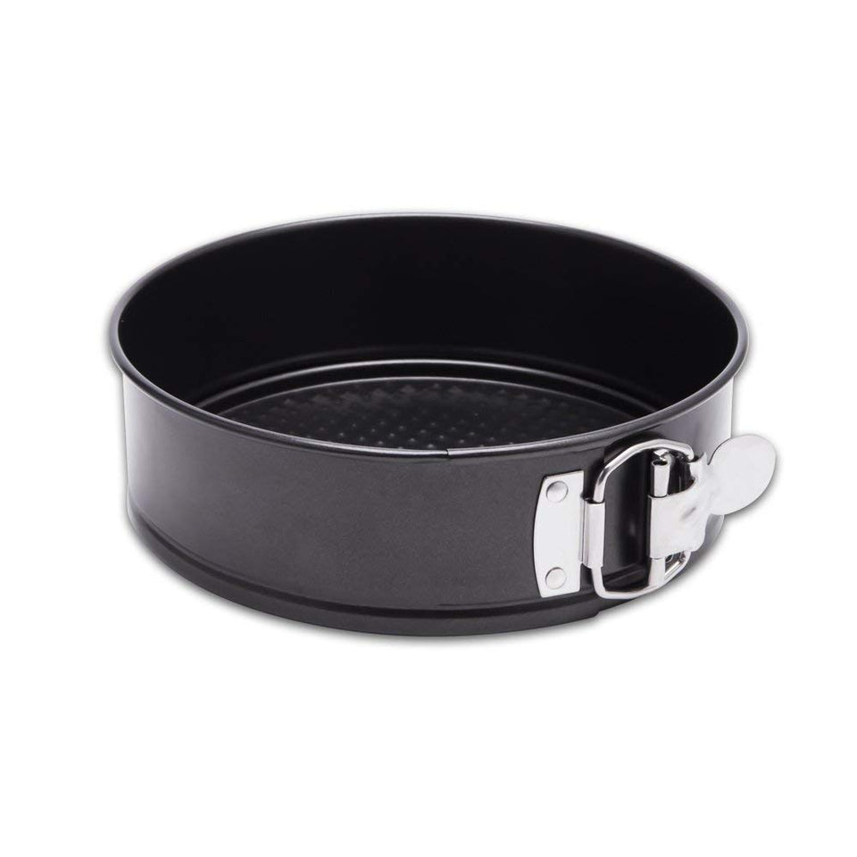 Hiware 10-inch springform pan with removable bottom for easy cheesecake release.