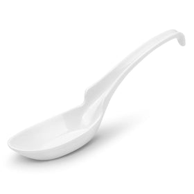 Hiware 12-piece Asian soup spoons with notch and hook for ramen and wonton