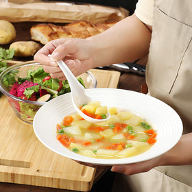 Hiware white melamine spoons dishwasher safe on low heat