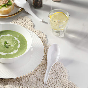 Hiware spoon bowls are deep for broth and toppings