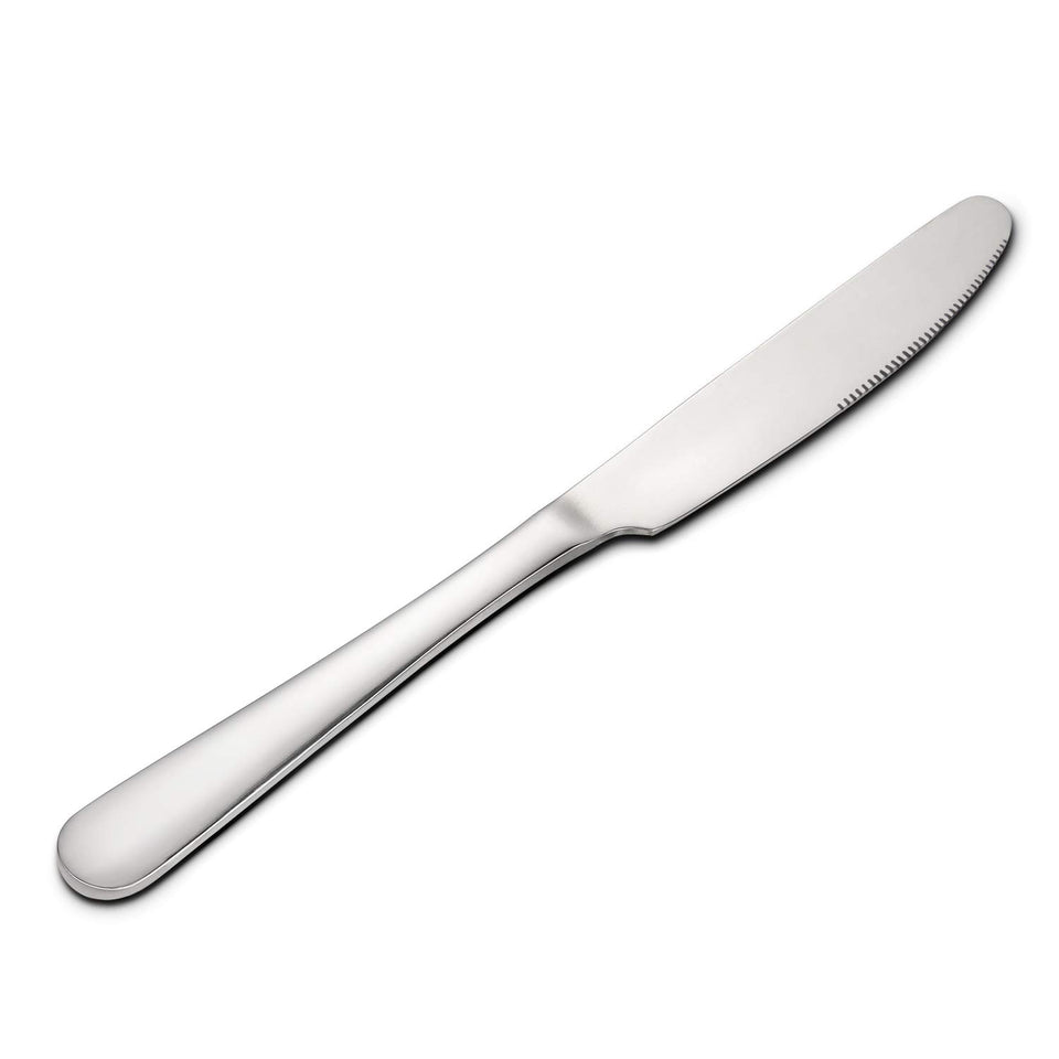 Hiware 12-piece dinner knives with 9-inch mirror-polished blades for elegant dining