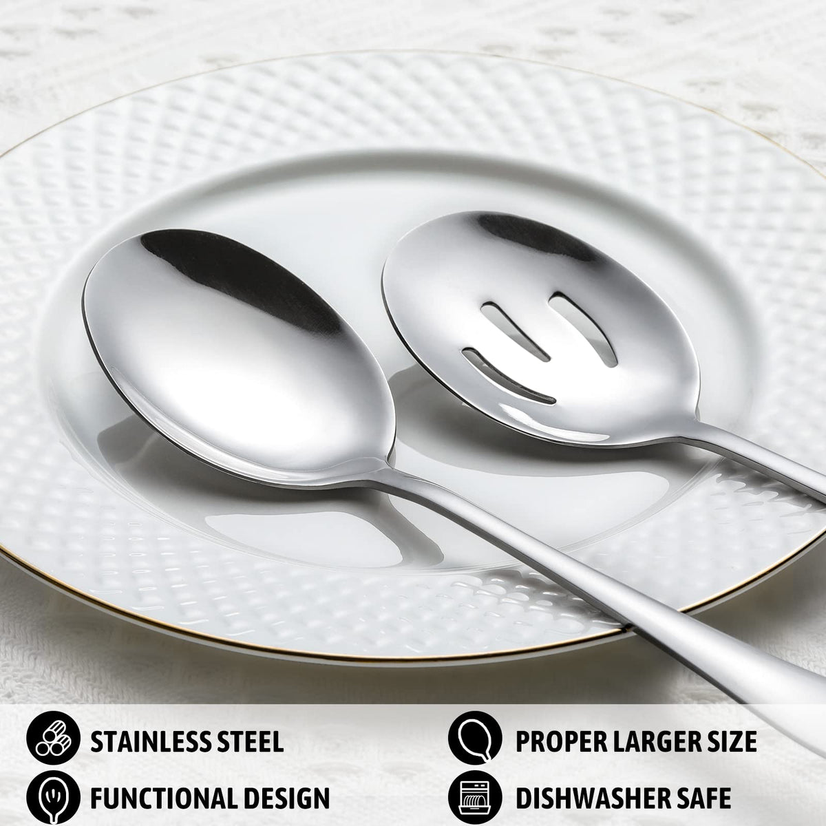 Hiware 8-Piece Serving Set is dishwasher safe for easy cleanup after gatherings