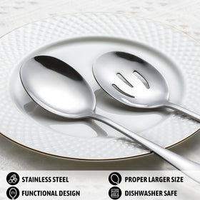 Hiware 8-Piece Serving Set is dishwasher safe for easy cleanup after gatherings