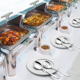 Hiware 8-Piece Serving Set with smooth edges and ergonomic handles