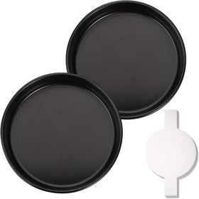 HIWARE 9-inch round cake pans set delivers even heat for level layers.
