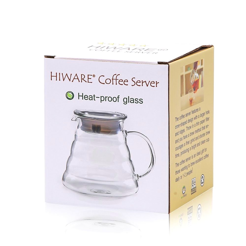 Hiware dishwasher-safe coffee server for easy cleanup