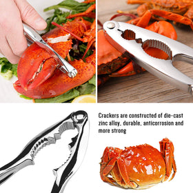 HIWARE crab leg forks and picks in stainless steel for precise meat access.