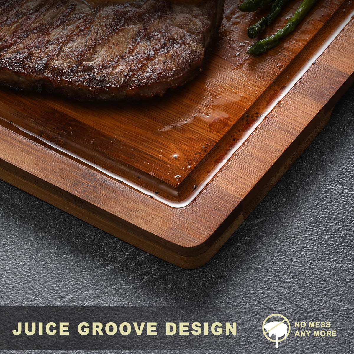 Hiware durable bamboo board built to withstand daily kitchen tasks