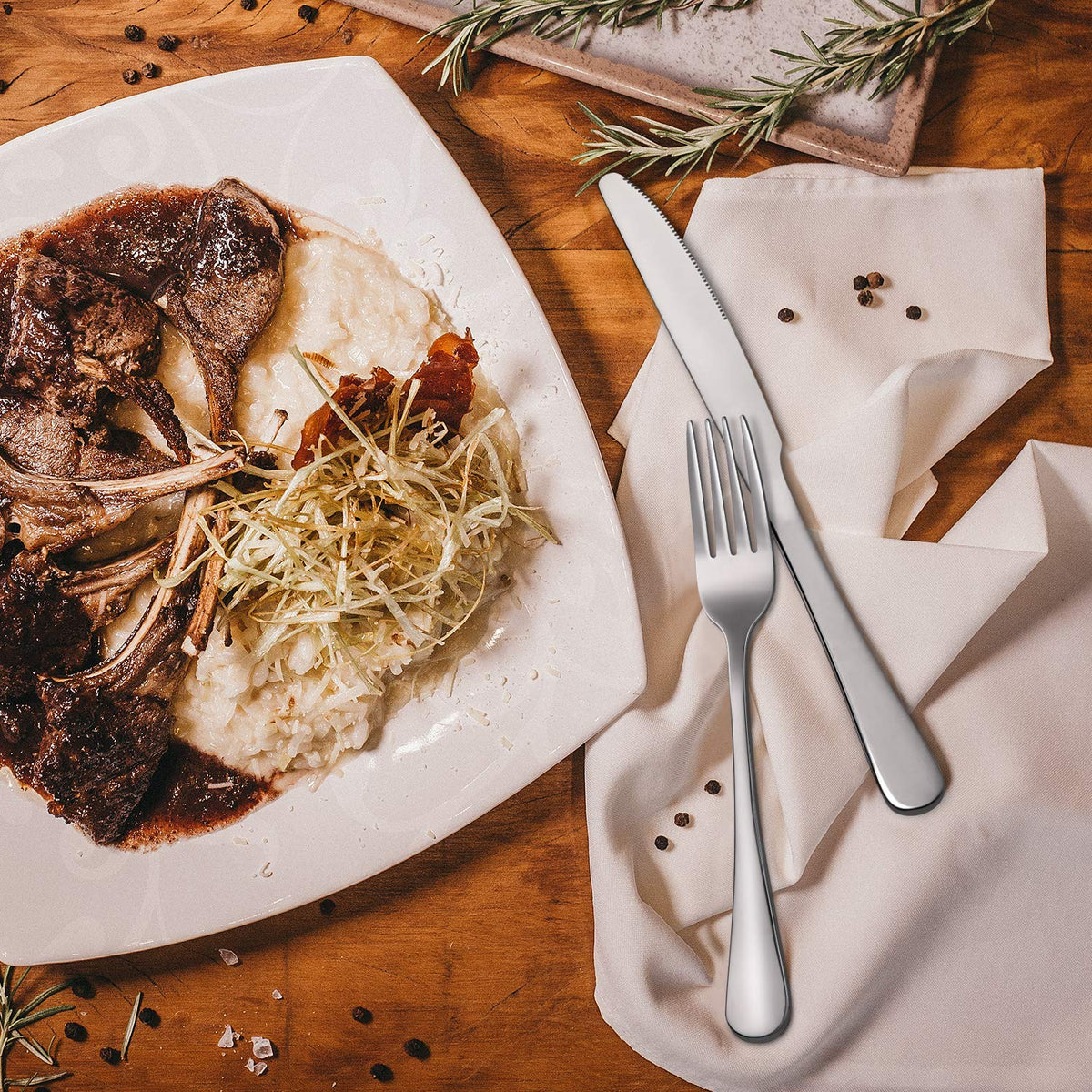 Hiware dishwasher-safe forks simplify cleanup after meals.