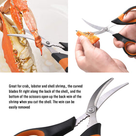 Hiware dishwasher-safe seafood tools simplify cleanup after meals
