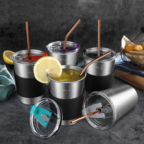 Hiware dishwasher-safe stainless steel straws preserve flavor and simplify cleanup.