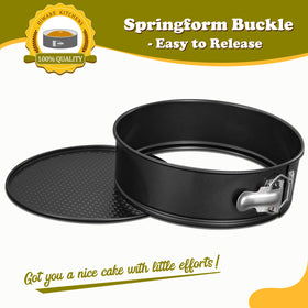 Hiware double-layer non-stick coating for clean cake release and quick cleanup.