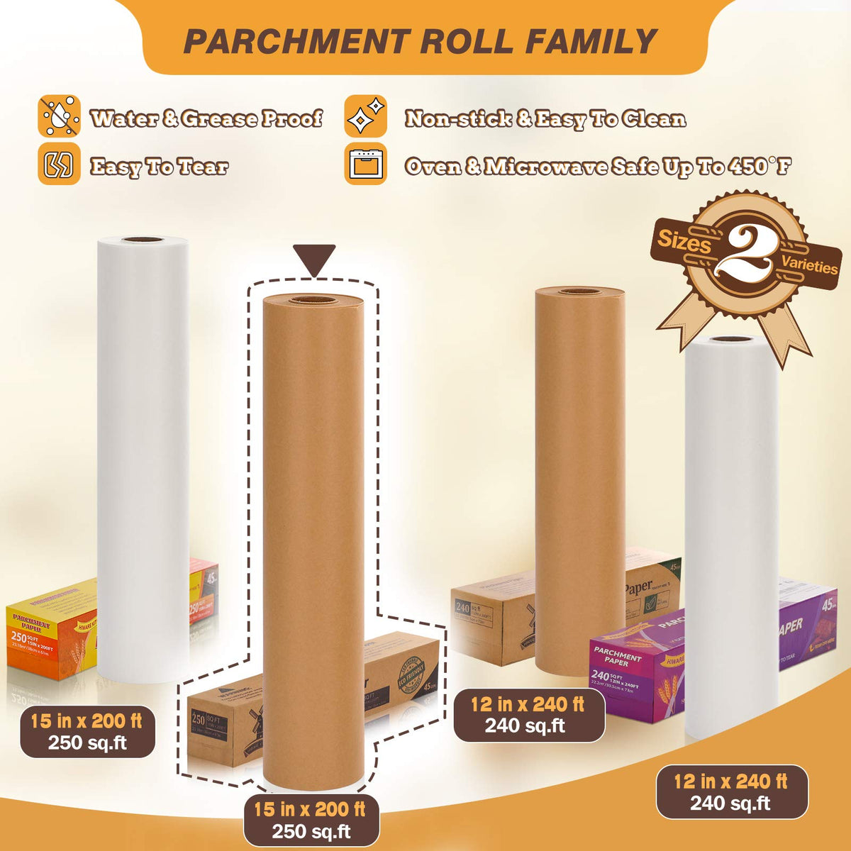 HIWARE baking paper for nonstick, mess-free kitchen tasks