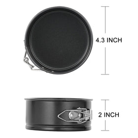 Close-up of Hiware mini springform pan set nonstick coating for easy release
