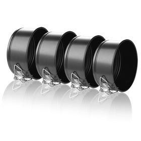 Hiware mini springform pan set with steel construction for even heat distribution