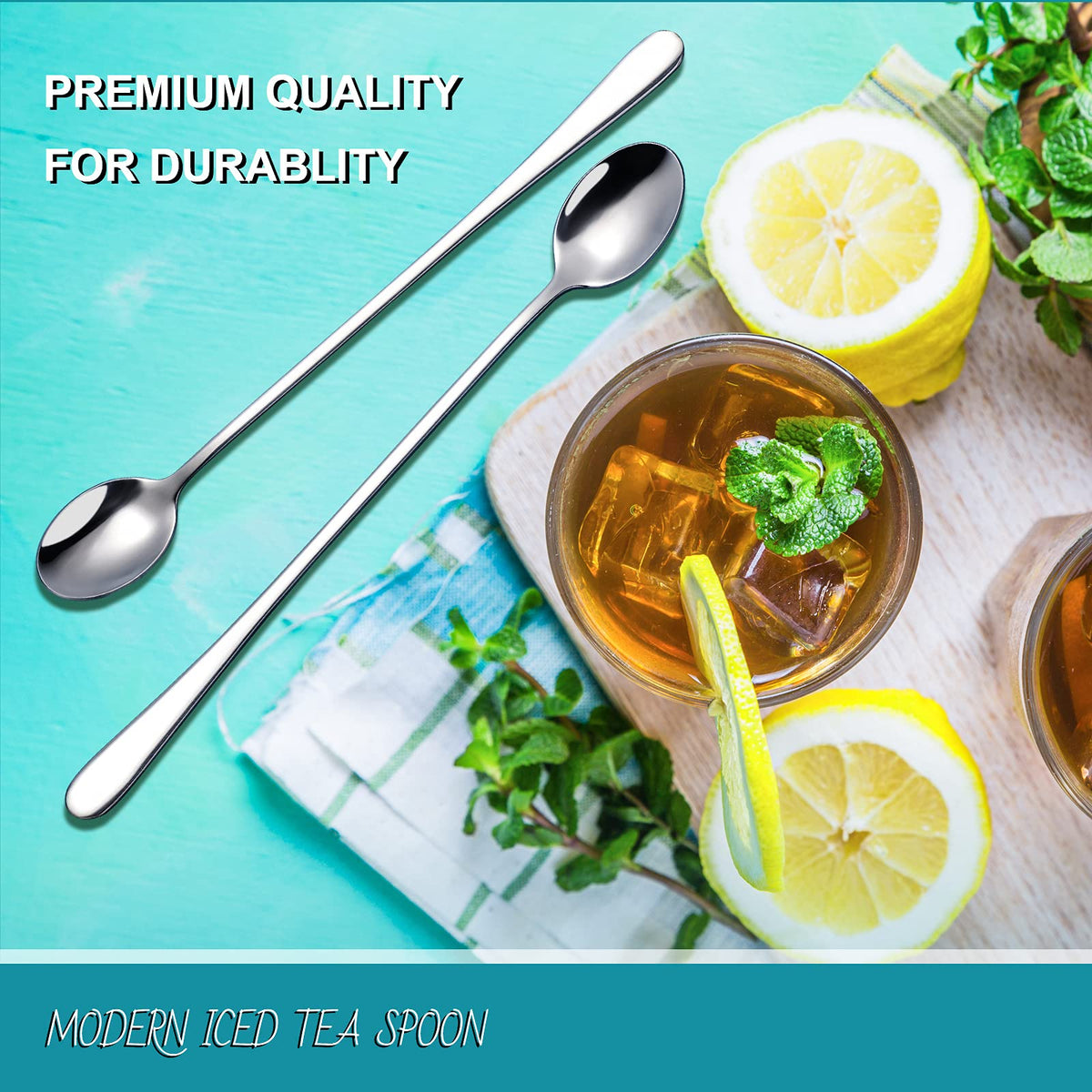 Hiware modern slim-design spoon pairs with existing flatware.
