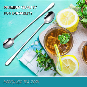Hiware modern slim-design spoon pairs with existing flatware.