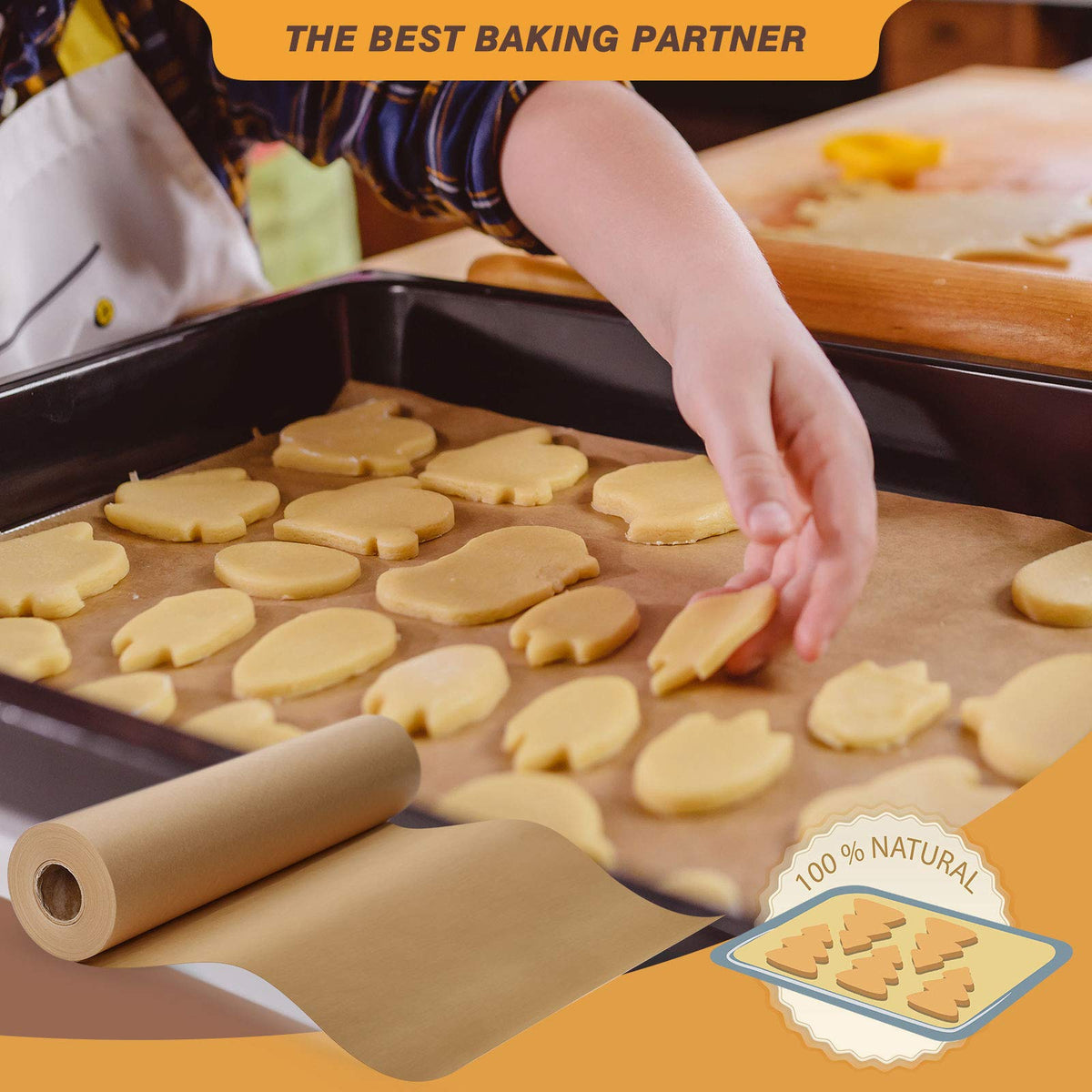HIWARE parchment is oven and microwave safe up to 450°F