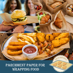 Hiware parchment paper non-stick sheet makes cookies slide off effortlessly.
