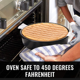 HIWARE reinforced wire rod prevents warping for durable, even baking.