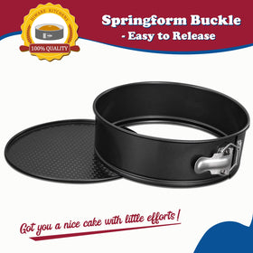 HIWARE stainless steel springform buckle for a secure, smooth release