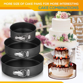 HIWARE Springform Pan easy-release design for quick prep and cleanup.