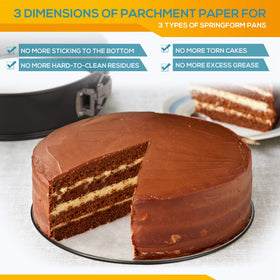HIWARE Springform Pan oven-safe up to 450°F for versatile baking.