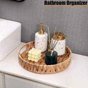 HJAYUXYO tray with handles for organizing magazines and remotes.
