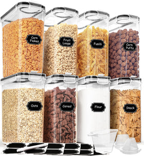 HKJ Chef cereal containers 4L set for organized pantry and easy access.