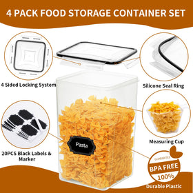 HKJ Chef clear BPA-free plastic shows contents at a glance
