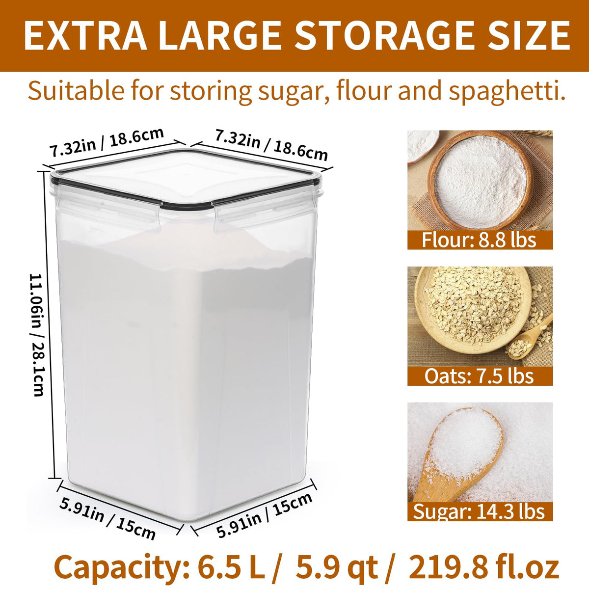 HKJ Chef lids with silicone seal for leak-proof storage