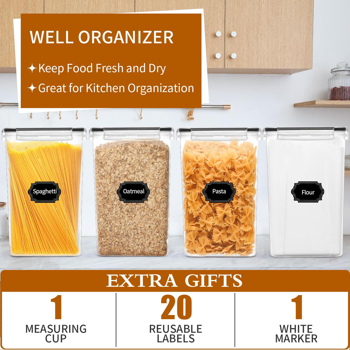 HKJ Chef stackable design saves counter and shelf space