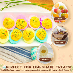 HKNMTT chocolate egg mold for precise, glossy Easter treats