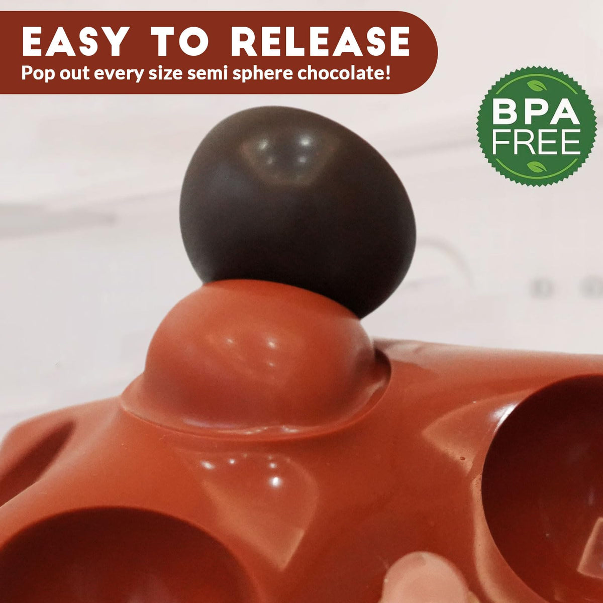 HKNMTT round silicone mold releases cleanly for truffles and fat bombs