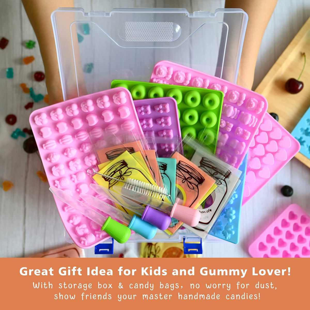 HKNMTT dinosaur gummy mold adds playful shapes for kids.