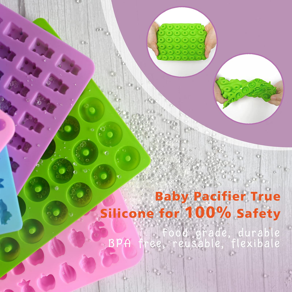 HKNMTT droppers enable precise filling for consistent candy bites.