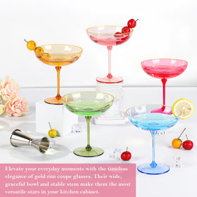 HKSZEH champagne serving with pink hue enhances table elegance