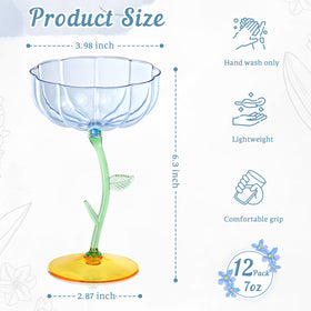 HKSZEH detachable flower cocktail glass highlighting bloom motif for presentation